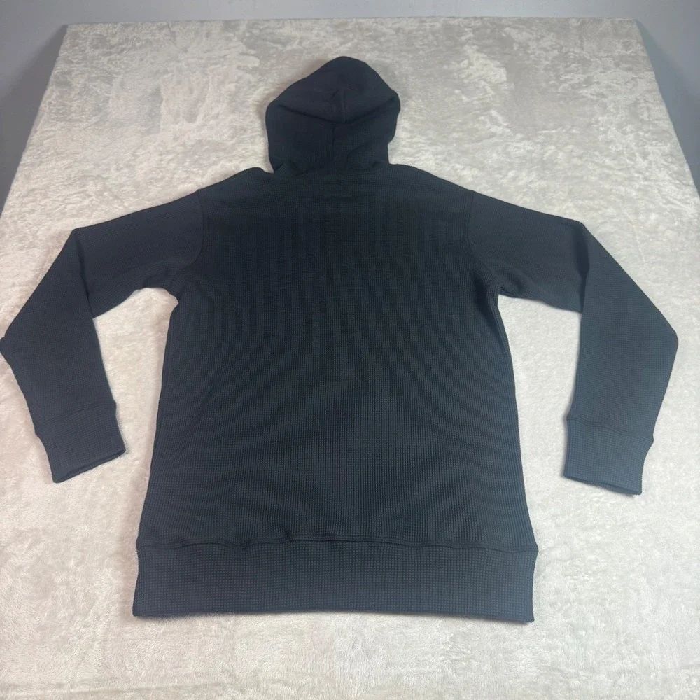 NWOT‎ American Giant Mens Summit Waffle Pullover Hoodie S Black